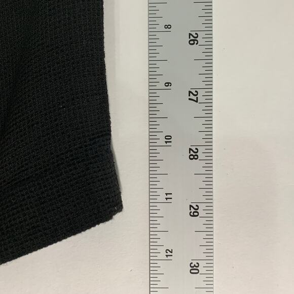 Eileen Fisher L Black Womens High Rise Straight Ankle Pants Tapered Textured - Picture 7 of 8